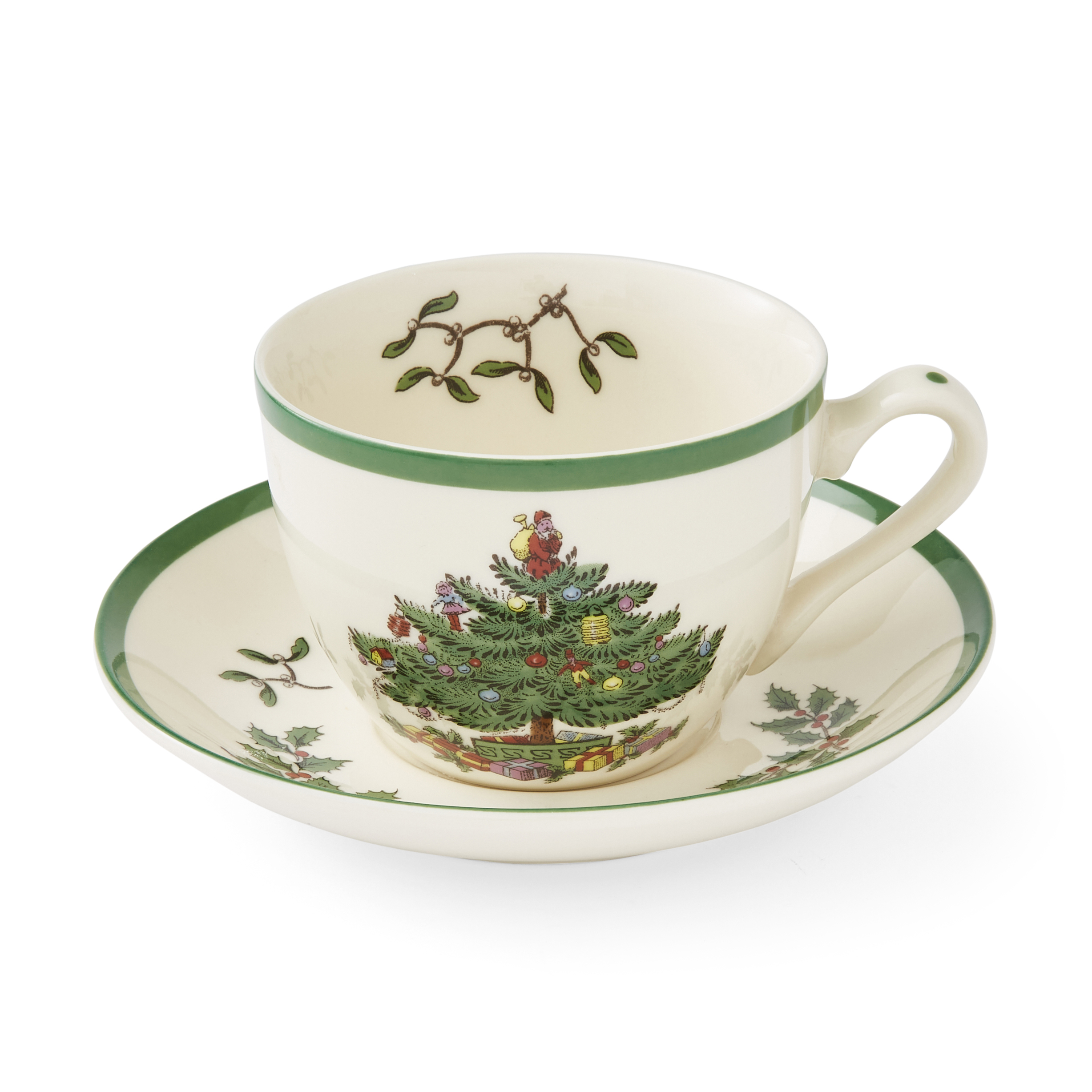 Christmas Tree Teacup and Saucer image number null